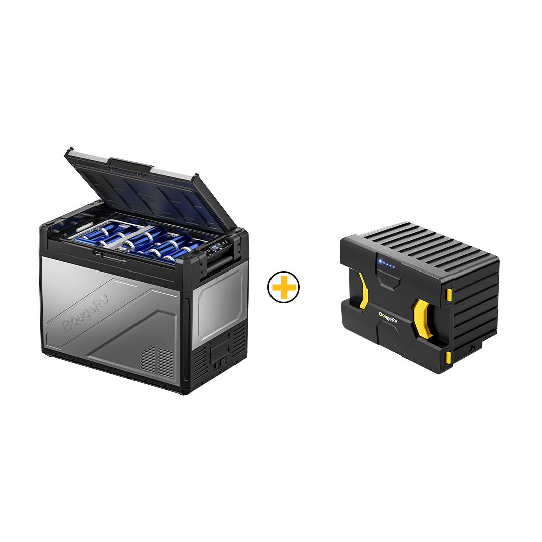 Rocky 12V 55-Quart Dual Zone Portable Fridge