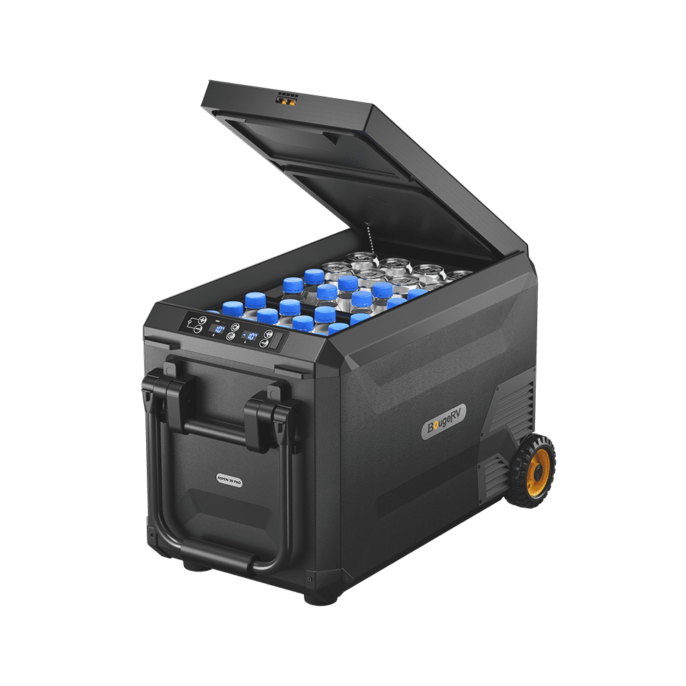 ASPEN30 PRO IceDrive 12V 34 Quart (30L) Dual Zone Fridge with Wheels