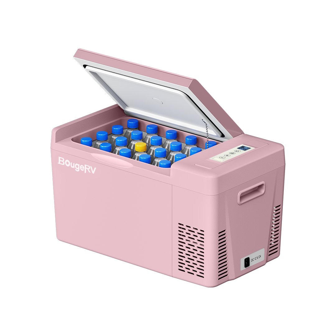 12V 23-Quart Mini Fridge (Pink)