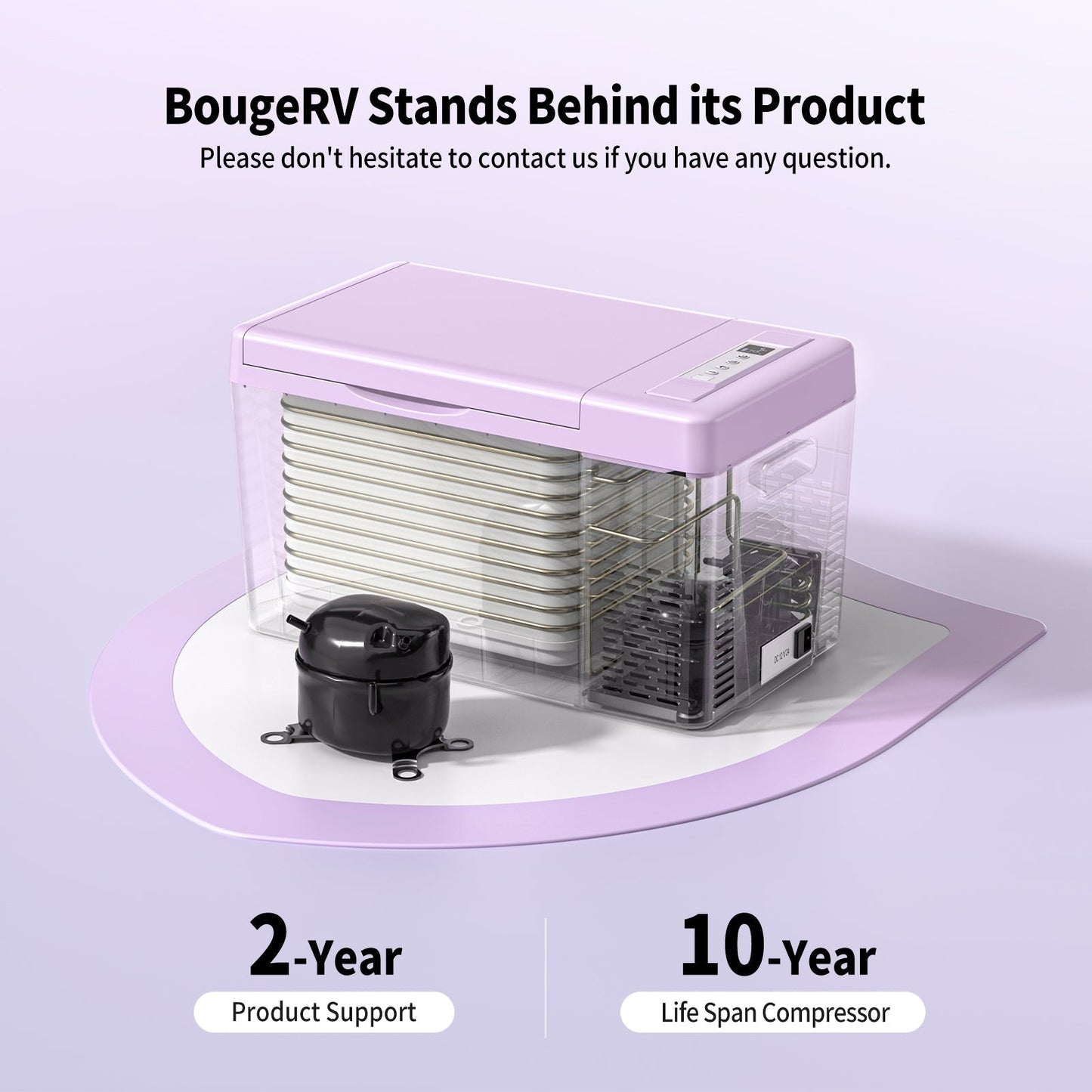 12V 23-Quart Mini Fridge (Purple)