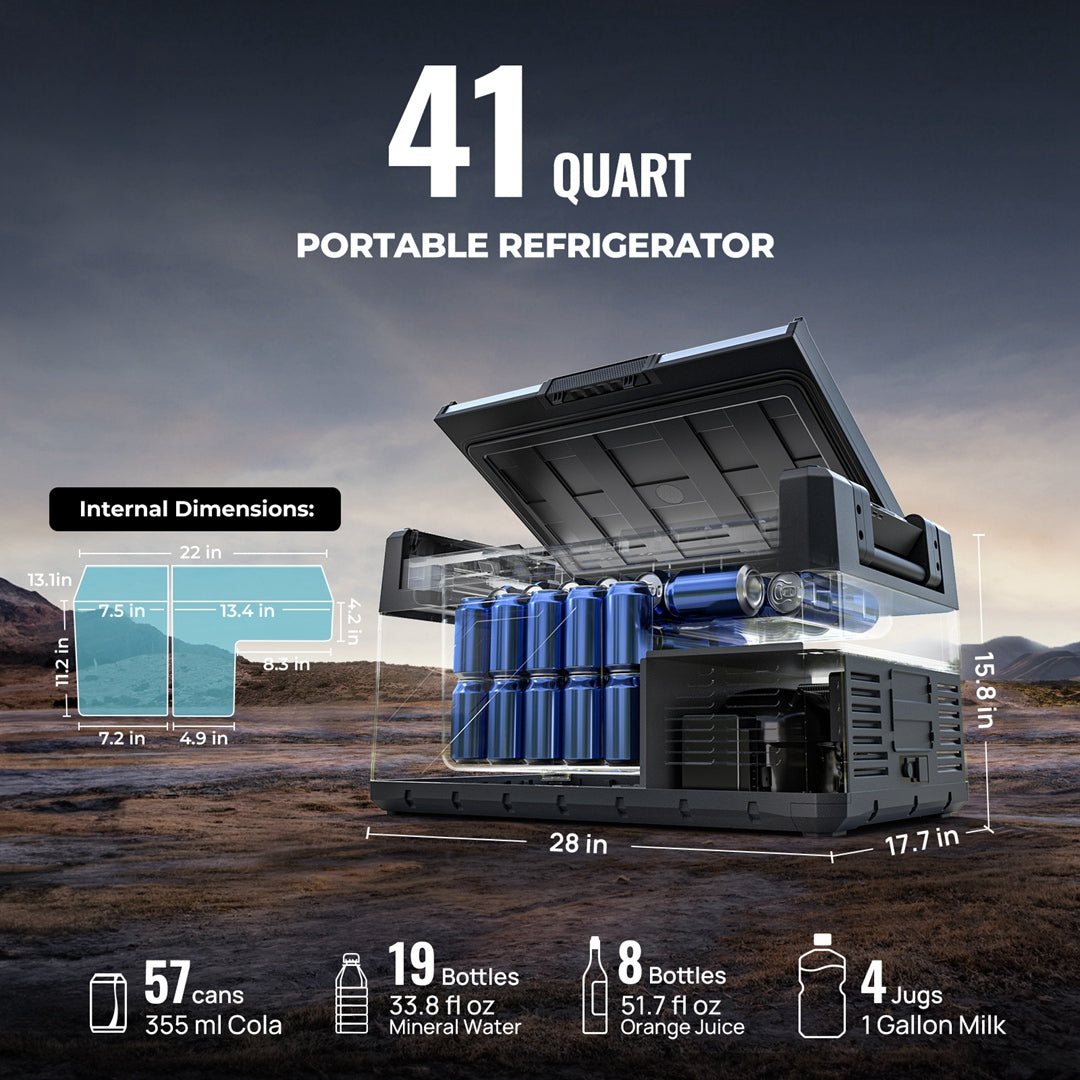 Rocky 12V 41-Quart Dual Zone Electric Cooler