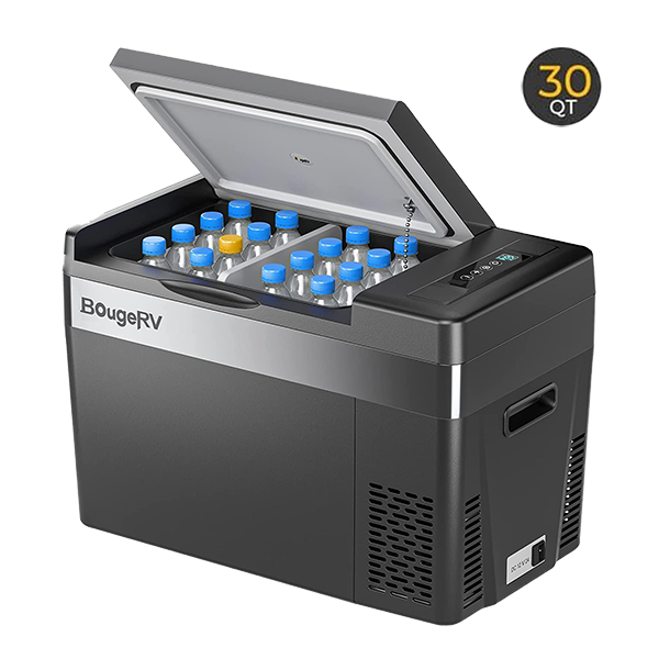 12V 30 Quart (28L) Portable Fridge Black