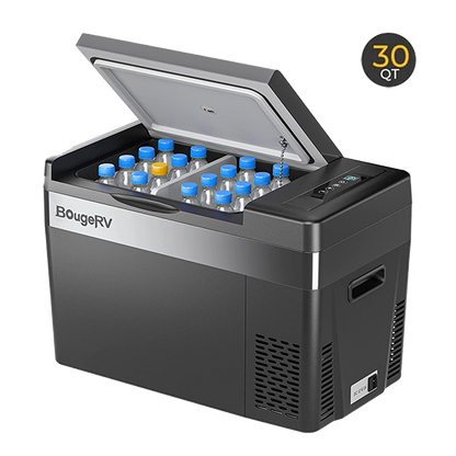 12V 30 Quart (28L) Portable Fridge Black