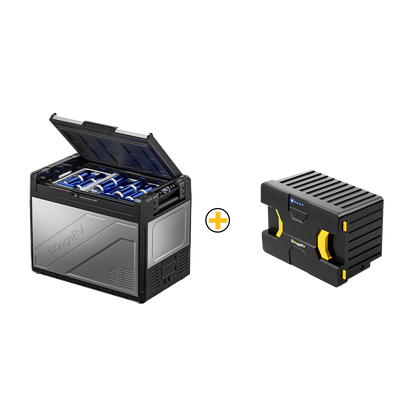 Rocky 12V 55-Quart Dual Zone Portable Fridge