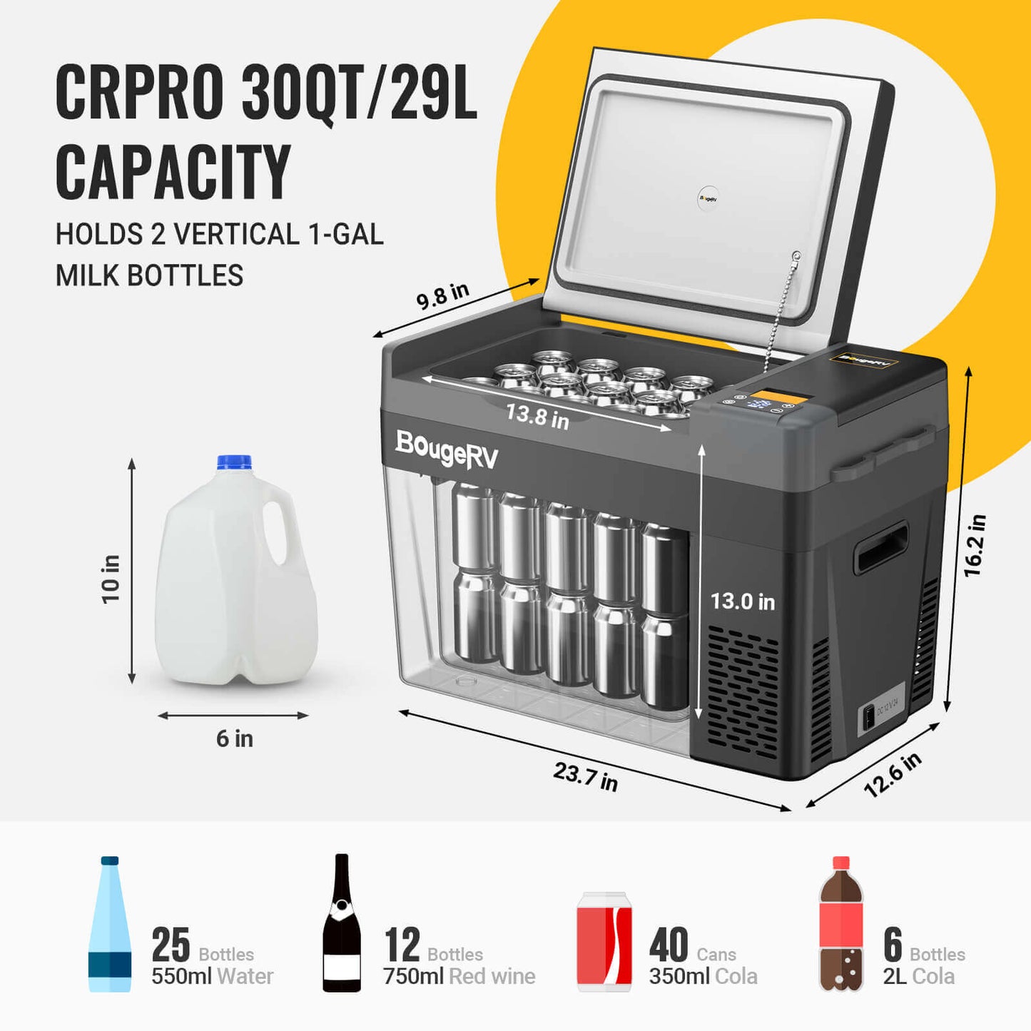 CRPRO30 30 Quart (29L) Portable Fridge With 220Wh Power Station