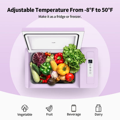 12V 23-Quart Mini Fridge (Purple)