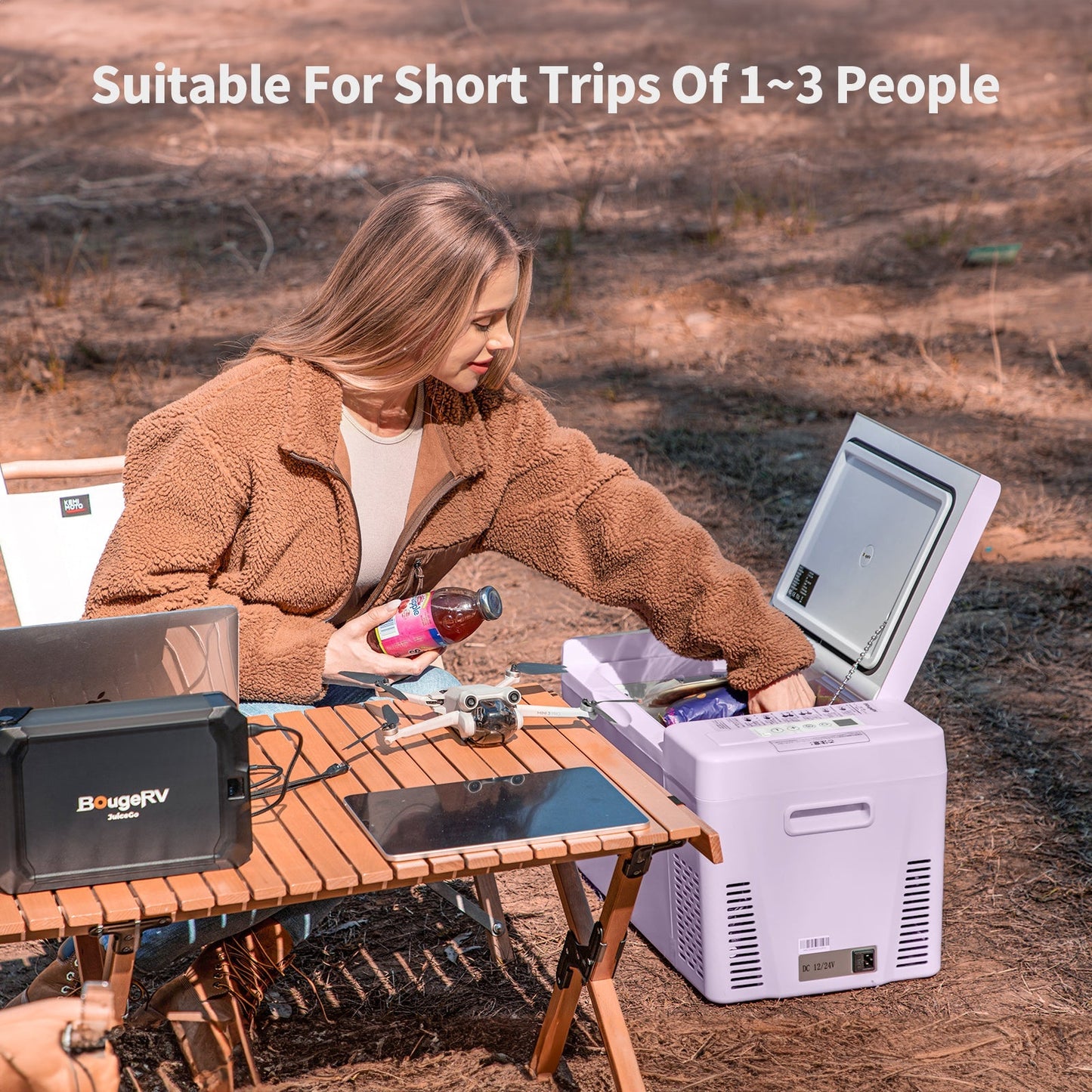 12V 23-Quart Mini Fridge (Purple)