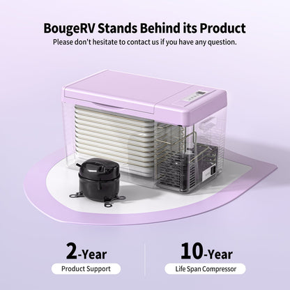 12V 23-Quart Mini Fridge (Purple)