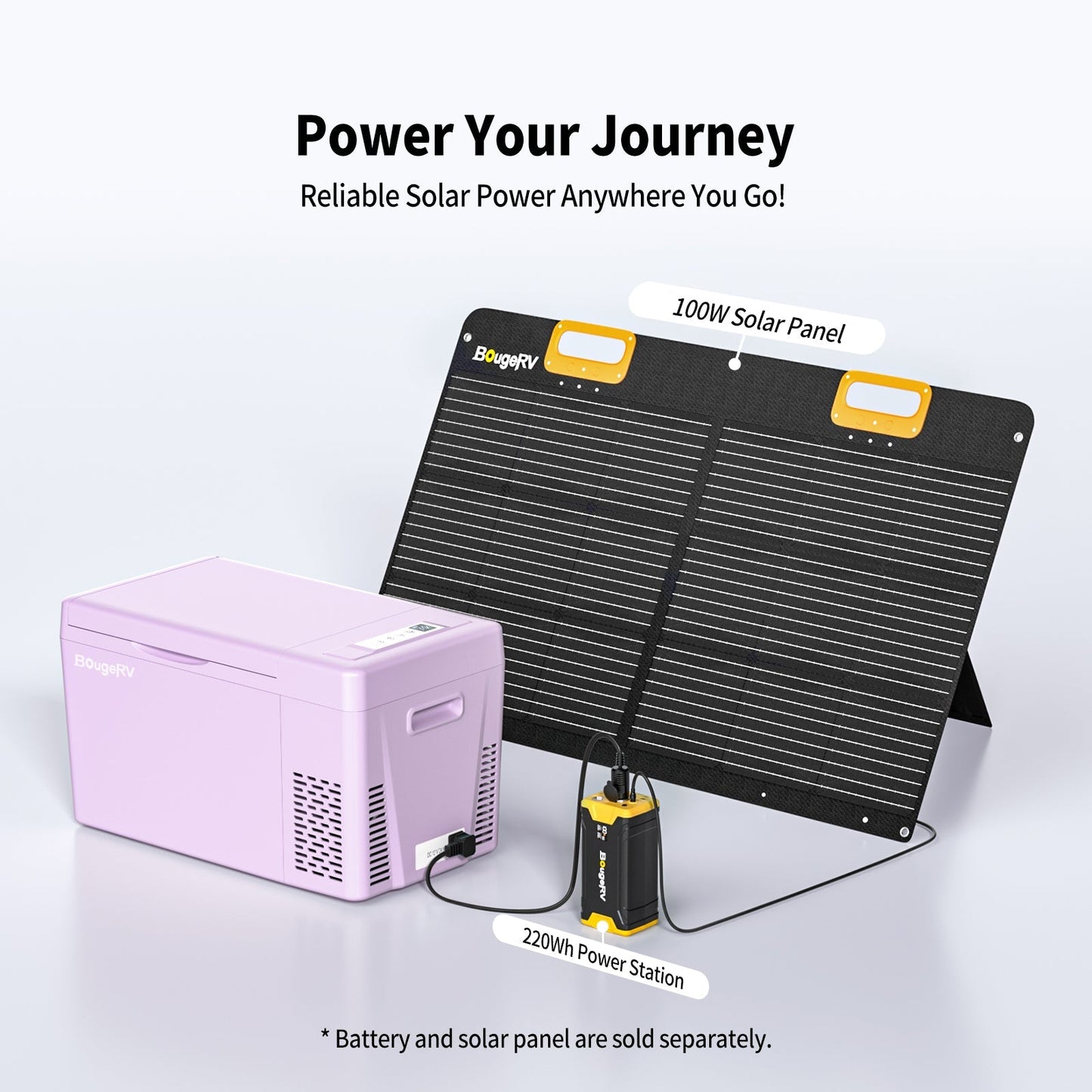 12V 23-Quart Mini Fridge (Purple)