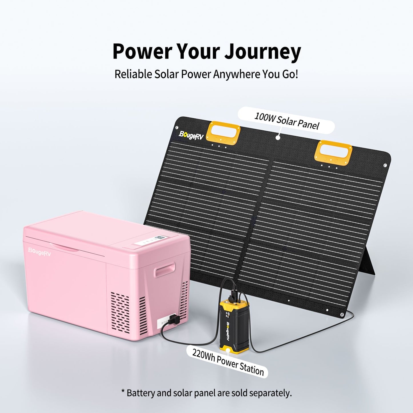 12V 23-Quart Mini Fridge (Pink)