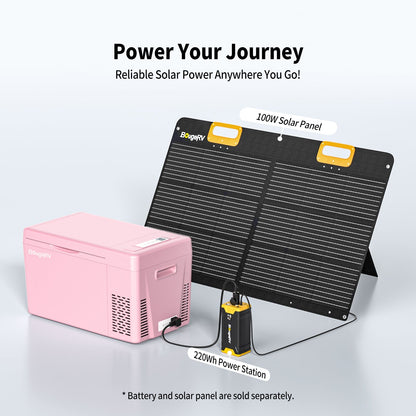 12V 23-Quart Mini Fridge (Pink)