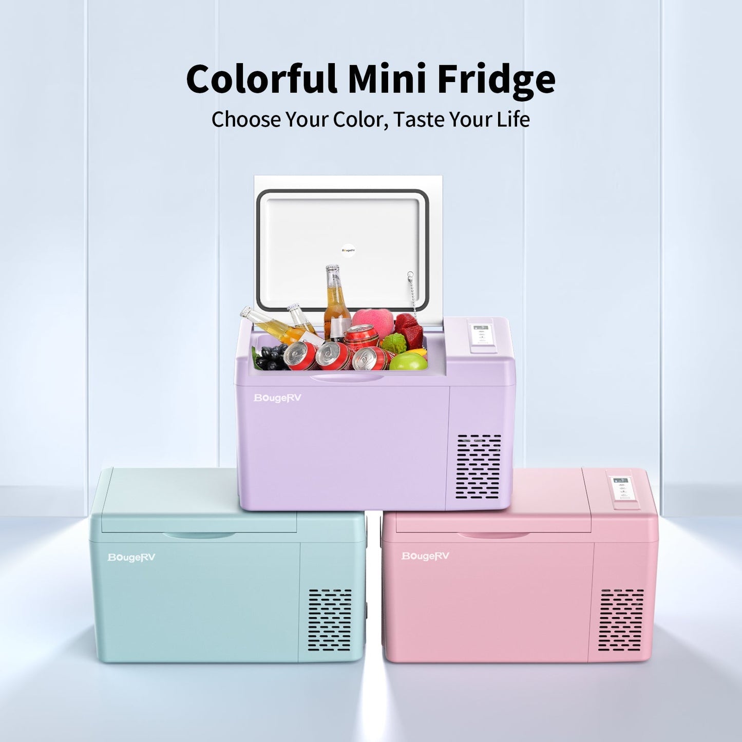 12V 23-Quart Mini Fridge (Mint Green)