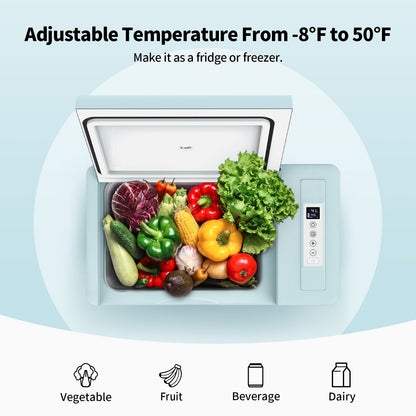 12V 23-Quart Mini Fridge (Mint Green)