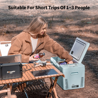 12V 23-Quart Mini Fridge (Mint Green)