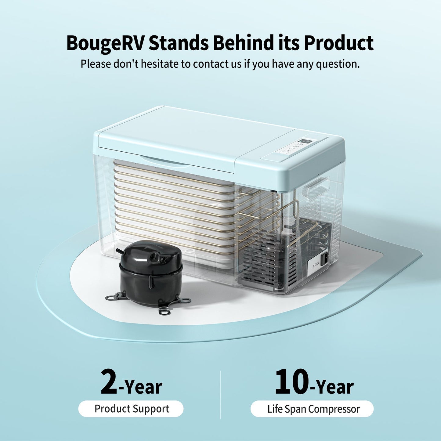 12V 23-Quart Mini Fridge (Mint Green)