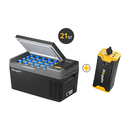 CRPRO20 21 Quart (20L) Portable Refrigerator With 220Wh Power Station