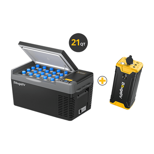 CRPRO20 21 Quart (20L) Portable Refrigerator With 220Wh Power Station