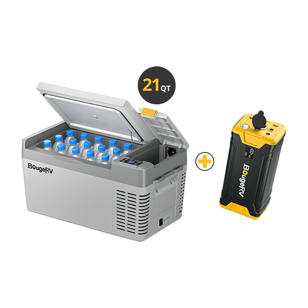 CRPRO20 21 Quart (20L) Car Fridge With 220Wh Power Station