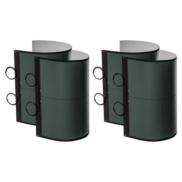 Yuma 400W (100W*4pcs) CIGS Thin-film Flexible Solar Panel (Square with Holes)