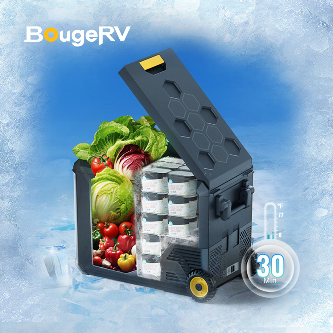 ASPEN50 PRO 12V 53QT/50L IceDrive Portable Fridge with 220Wh Battery