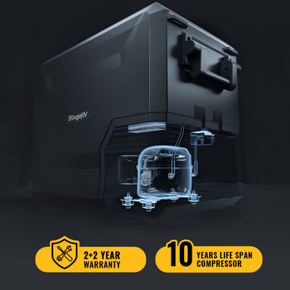 ASPEN30 PRO IceDrive 12V 34 Quart (30L) Dual Zone Fridge with Wheels